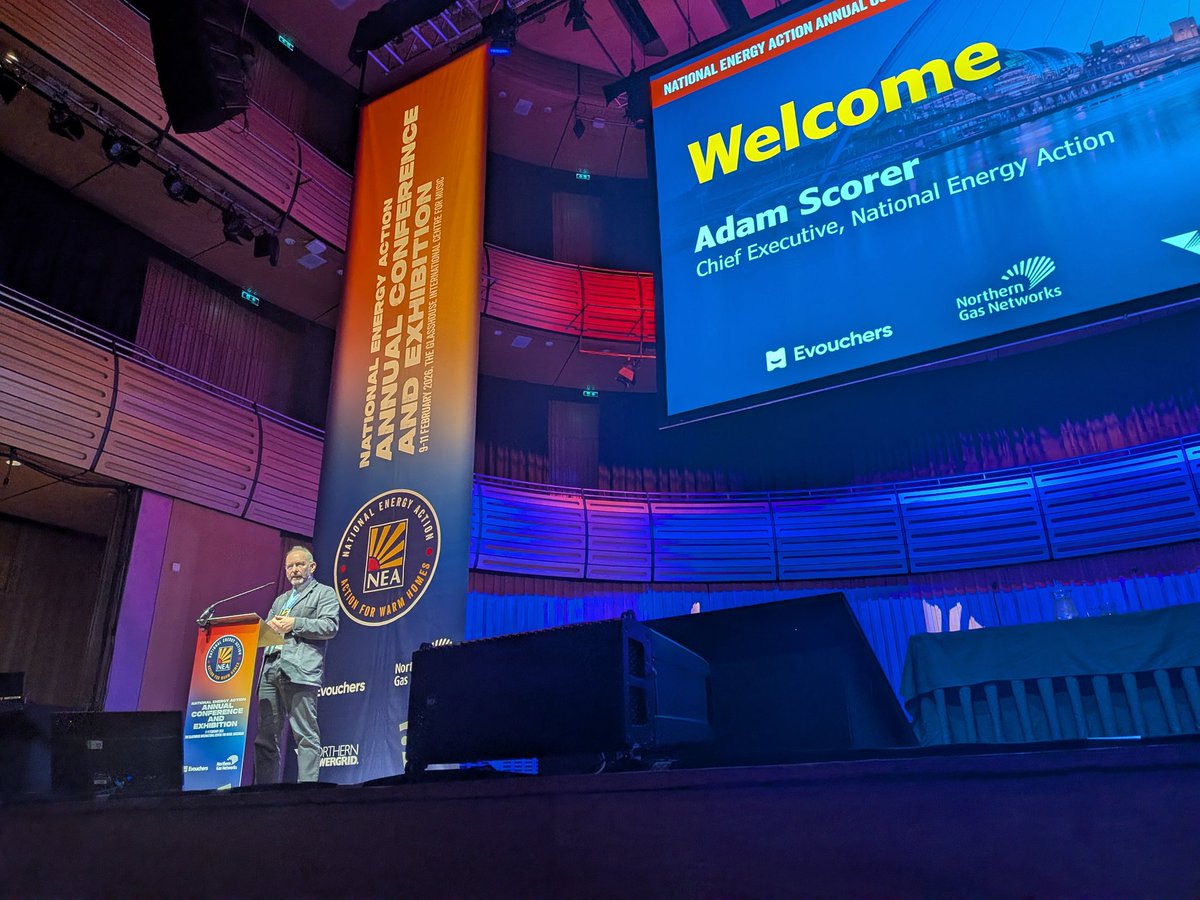 ShannonBarbs's tweet photo. Adam Scorer opening the @NEA_UKCharity annual conference in Gateshead, highlighting that an estimated 6 million children in the UK are growing up in fuel poverty. #FuelPovertyConf https://t.co/sVRLrjeV22