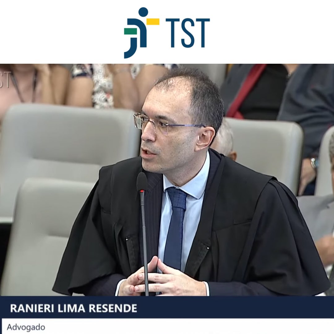 ranieri_resende's tweet photo. Vitória no precedente do Tema nº 20/TST! Uma honra especial defender a causa de nossos irmãos trabalhadores, em nome do escritório Mauro Menezes &amp; Advogados, perante a ilustre tribuna do Tribunal Superior do Trabalho (Pleno, 06/02/2026).
https://t.co/oAk4JdDZH1 https://t.co/wDvNK5pwR1