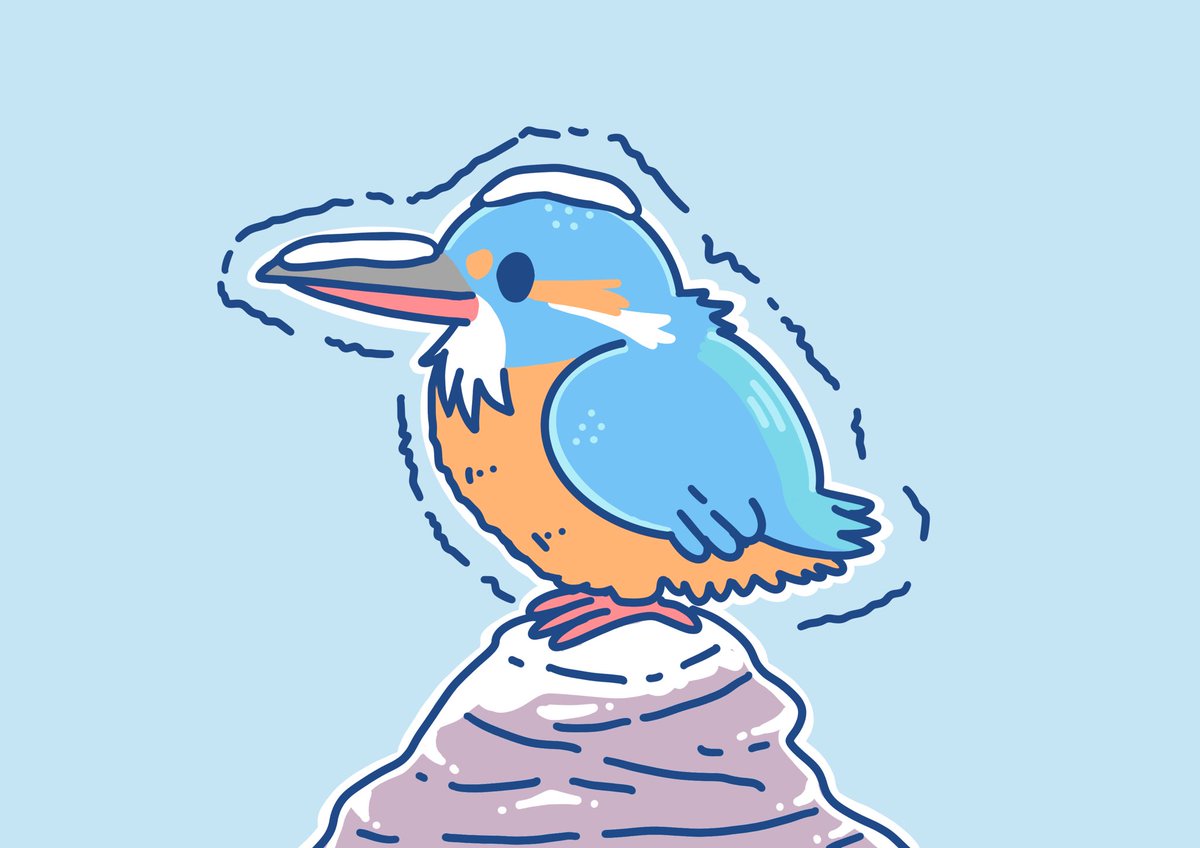 カワセミ、いつまでも描き続けていきます。 終わる気配がないですが