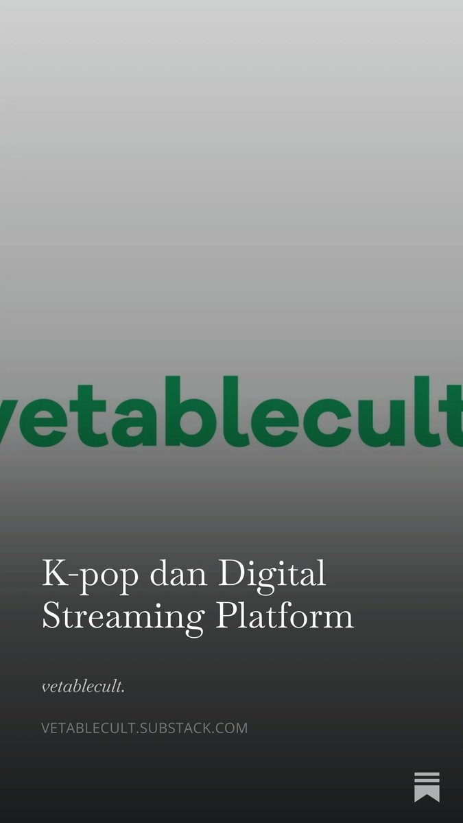 Album musik k-pop yang belum benar-benar dirilis selalu berhasil mencuri perhatian lewat serangkaian promosi khas agensi.

Selengkapnya:
open.substack.com/pub/vetablecul…
