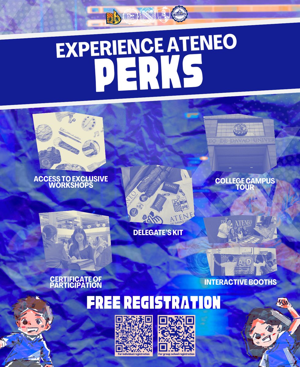 addusamahan's tweet photo. More than just an event—exclusive perks await you! ✨

Get a chance to explore the campus, join hands-on workshops, visit interactive booths, and so much more when you #ExperienceAteneo. 💡

#OnTheMove 🏃🏻 https://t.co/vuGHH2DcCA