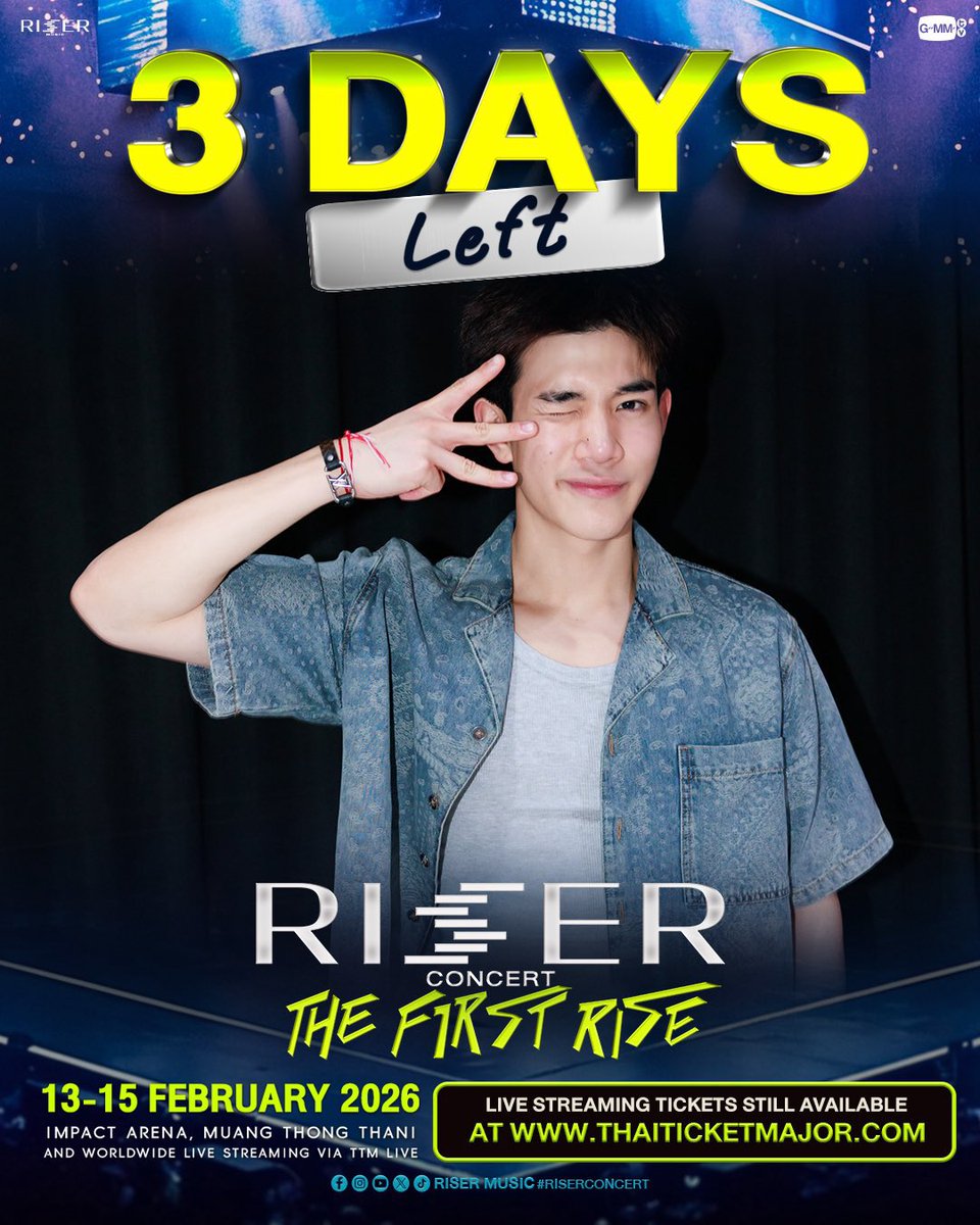 あと3日‼️ 'RISER CONCERT : THE FIRST RISE' #RISERCONCERT