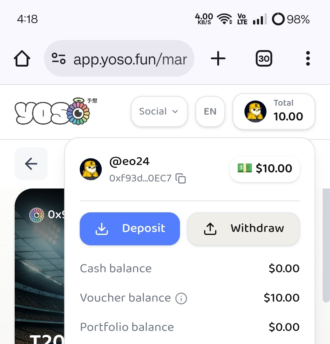 🎉🔥 YOSO × Earning Official 24 Collaboration Free Invite Code🔥🎉

15 Users Will Get 15 Invite Code Randomly!! After 12 hour i will select winner

Yoso Social blends social vibes + community-driven prediction markets - and early users get the edge

🎟️ 15 Alpha Invite Codes
💸
