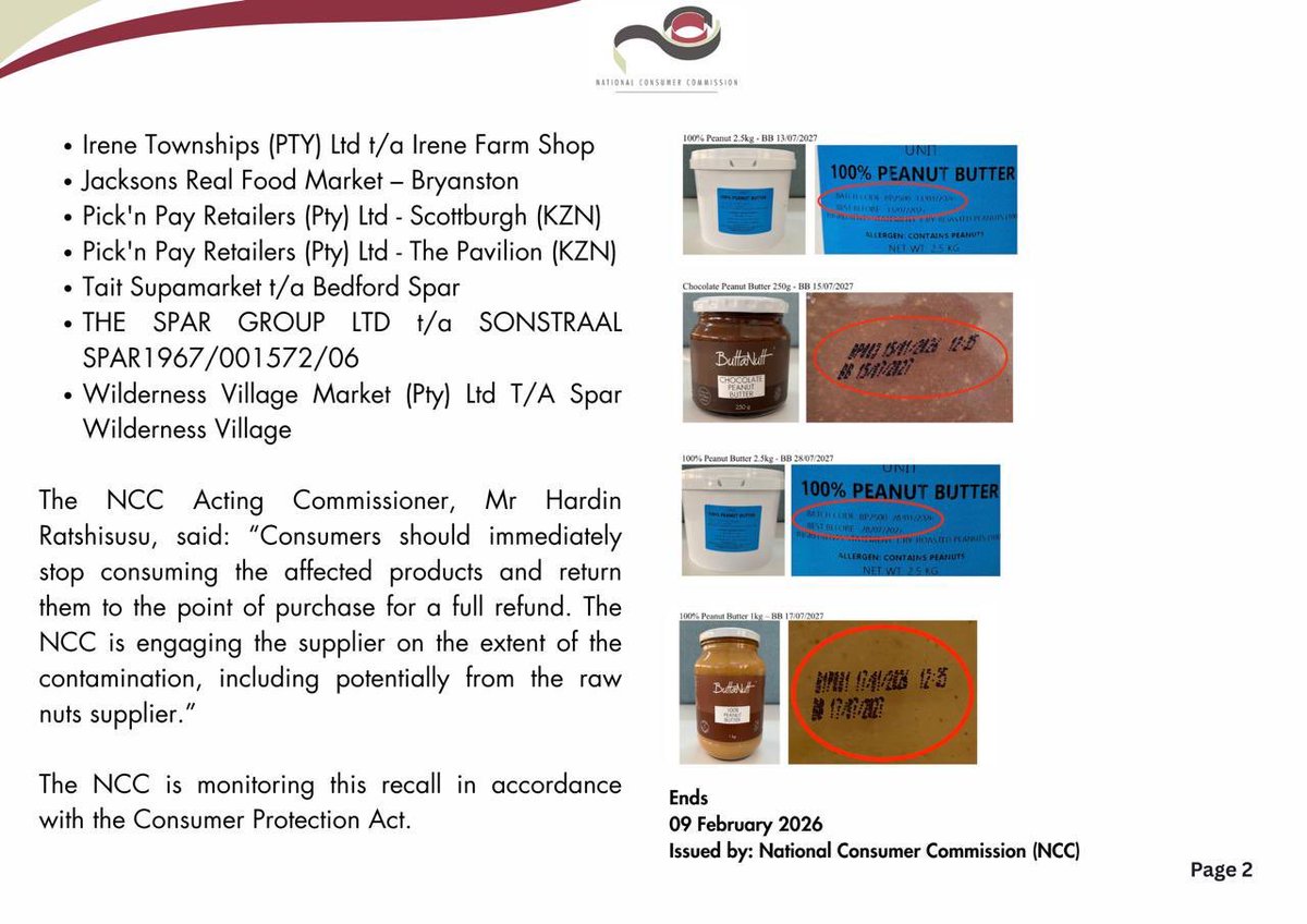 TheLegalAffair's tweet photo. Product Safety Recall: ButtaNutt Peanut Butter.

Consumers are urged to check the jar(s) of their ButtaNutt Peanut Butter. https://t.co/HrPzPYht9q