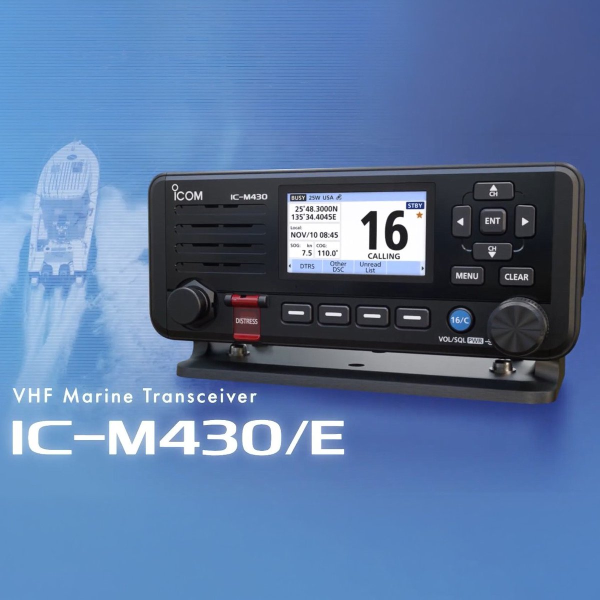 Icom_UK's tweet image. The next generation of fixed-mount marine VHF is almost here...

The upcoming IC-M430E is an ultra-compact high-performance transceiver with first-in-class features and superior performance.

Watch an exclusive overview: youtube.com/watch?v=_H3FRh…

#Icom #MarineVHF #Boating #Sailing