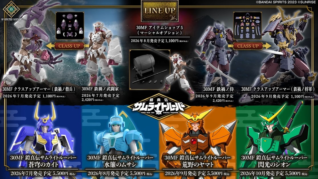 プラモデル】「第13回 30 MINUTES LABEL新商品発表会」 【30MF新商品