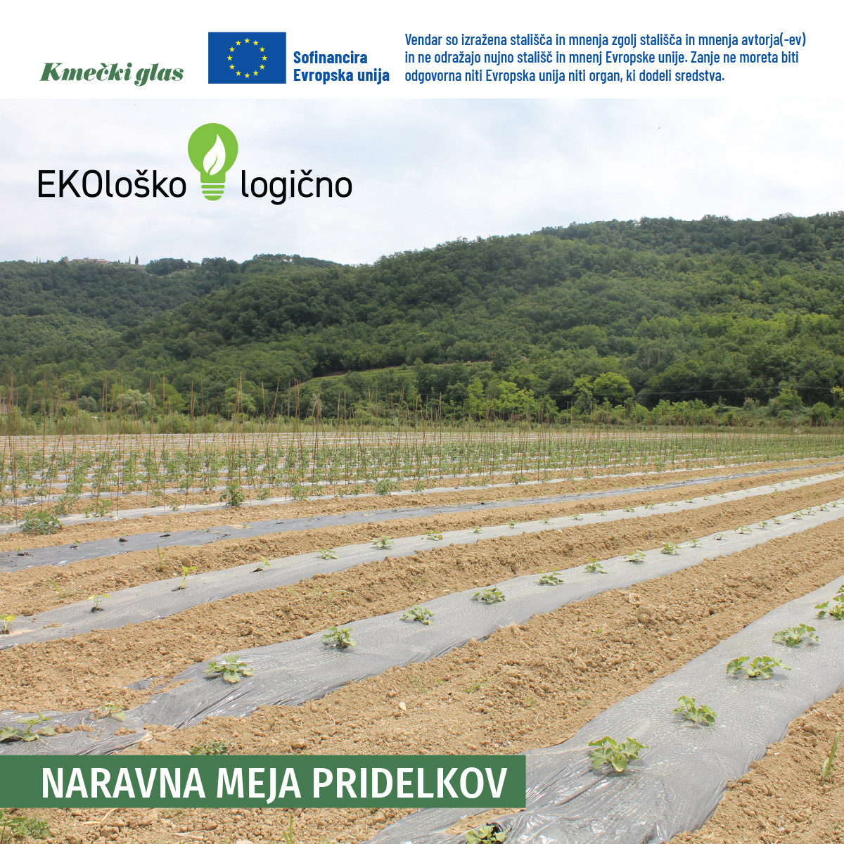 [EKOloško = LOGIČNO 💡] Zemljo, na kateri pridelujemo hrano, moramo ohraniti  zdravo, da bodo na njej pridelovali hrano tudi naslednji rodovi. 

VEČ 👉 shorturl.at/xZxl4

<a href="/EUAgri/">EU Agriculture🌱</a> #imcap #cap