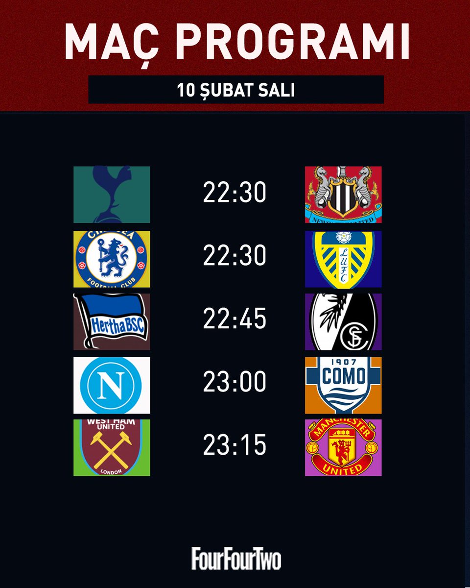 FourFourTwo_TR's tweet image. 🤩Futbol heyecanı, salı günü programı ile devam ediyor. 

#FourFourTwo