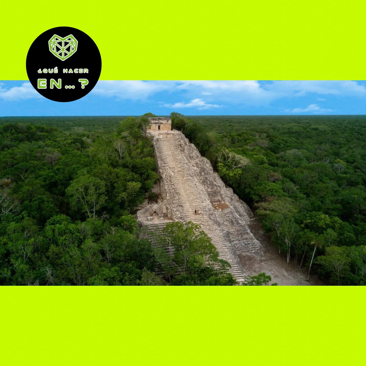 📸 #Cobá se desarrolló cerca de cinco lagos que fueron clave para su crecimiento, debido a esto, su significado es "agua picada". 

Con unos 70 km², la ciudad estaba conectada por sacbés, caminos de piedra blancos en maya.

📰 #EsNoticia #LoMásLeido