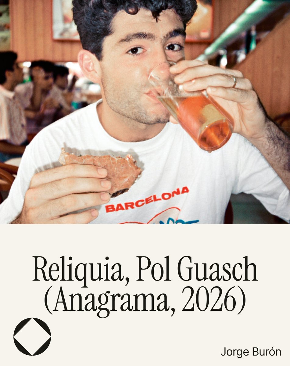 sustrato_ed's tweet photo. Jorge Burón reseña 'Reliquia', de Pol Guasch, (@AnagramaEditor , 2026)

«Yo pensaba que el suicidio era el lugar donde el lenguaje se bloquea (...) es un libro rencoroso y también creo que está bien salvar el rencor como emoción operativa»
https://t.co/PU5PcRmP0b https://t.co/DGVqzFmT3w