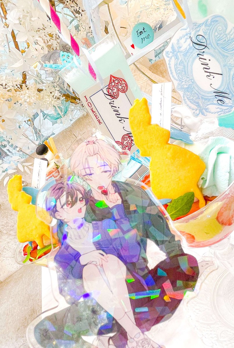 rezz_bl's tweet photo. ⋱ 🐰響ゆづとアフヌン🌱 ⋰

『「 #センパイのひみつ。」』
（著：よるなく。@final_sgm ）

響也と由弦のかわいいグッズと一緒に
アフヌンを満喫☕️

グッズは各書店にて発売中❣️
詳細はツリーにて🐻⬇️ https://t.co/suLHFRiLgk