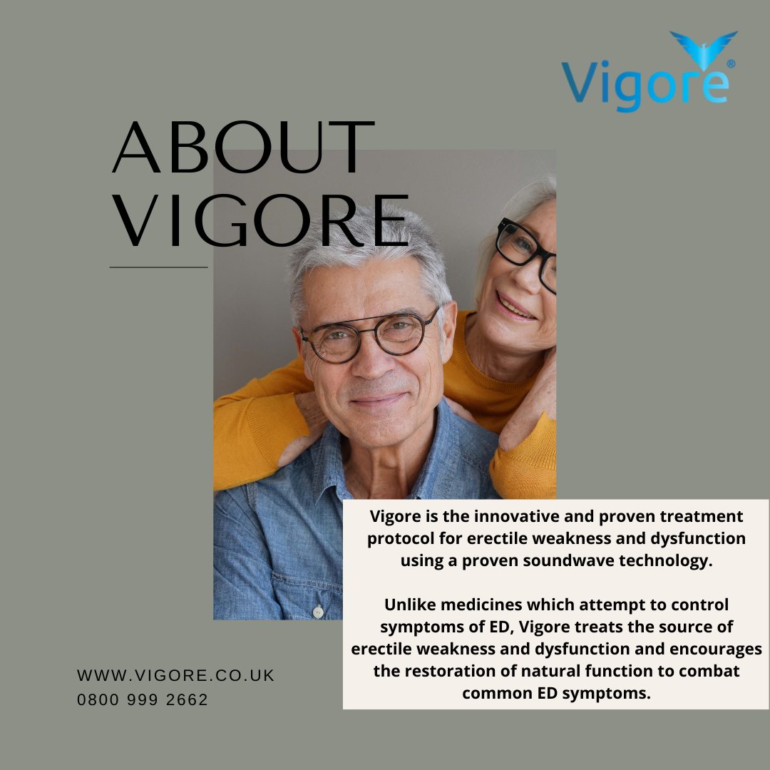 VigoreUK's tweet image. Vigore offers a longer-term solution for ED by treating the root cause, not just the symptoms.
Find out if it’s right for you: vigore.co.uk
#erectiledysfunction #shockwavetreatment #naturaltreatment #innovative