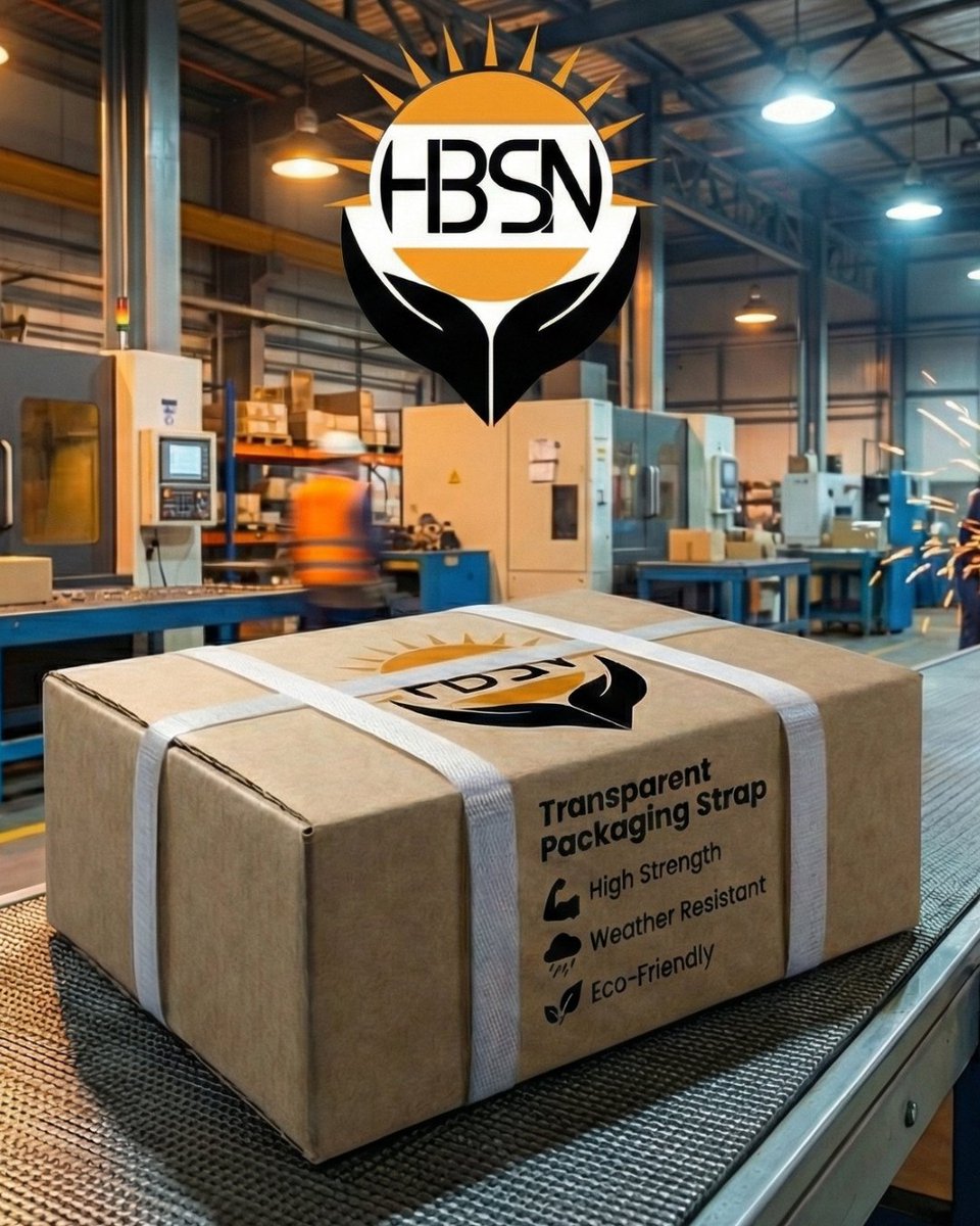 Hb_Subnoor's tweet image. Strong hold. Safe delivery. Smart packaging.
HB Sub Noor Transparent Packaging Strap — built for reliability.
Visit: hbsubnoor.com
Contact: +923236232085
#HBSubNoor #StrappingSolution #PETStrap #PPStrap #PackagingIndustry #SecurePackaging #StrongGrip #HeavyDutyStrap