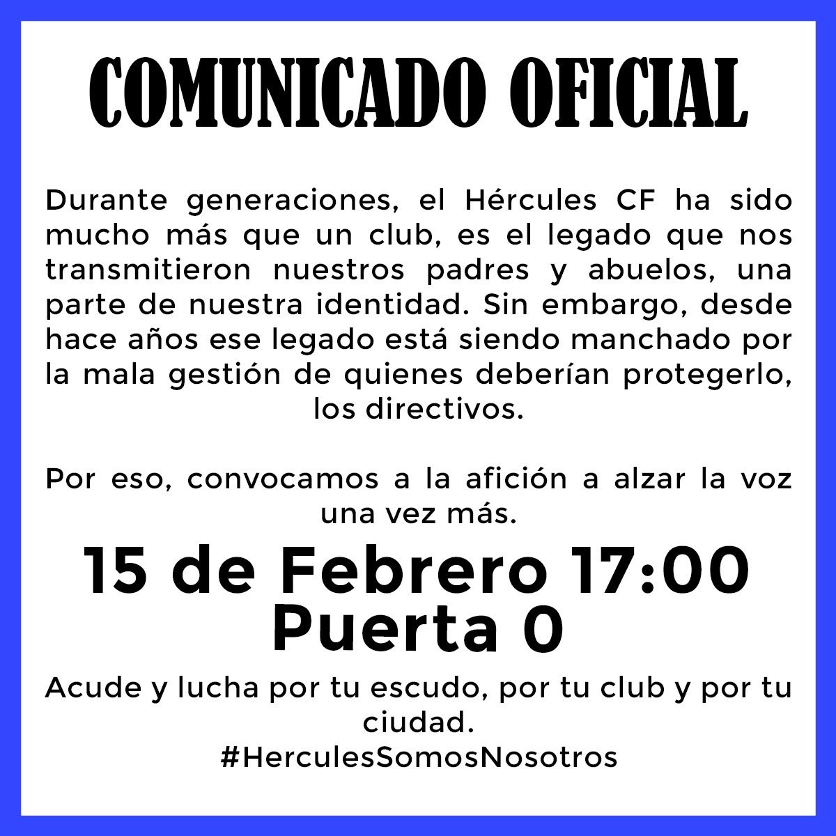#HerculesSomosNosotros
