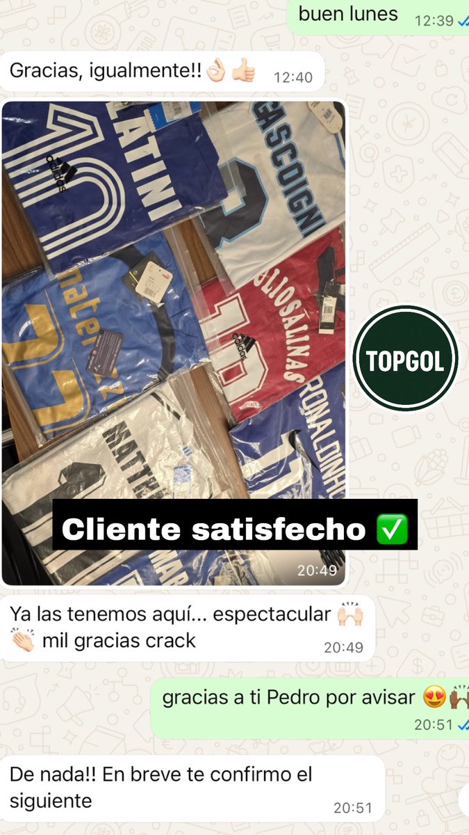 Estas cosas alegran el día. Cliente satisfecho 😊

Pedidos por WhatsApp 637178374