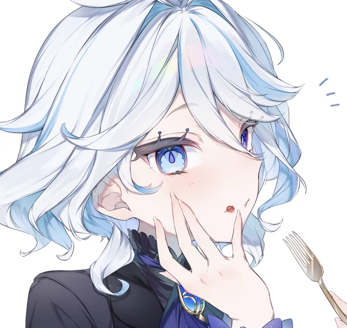 髪がすごいお気に入りのフリーナちゃん絵