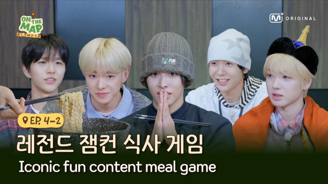 (SUB) [Original] ON THE MAP 🗺

EP. 4-1 ˗ˏˋ 엎드료 쏴 .ᐟ ˎˊ
mnetplus.onelink.me/TRa8/6jullwil 

EP. 4-2 레전드 잼컨 식사 게임 ⋆ Ꮺ ָ࣪ ۰
mnetplus.onelink.me/TRa8/am4tloly

#NCTWISH 
#ONTHEMAP #온더맵