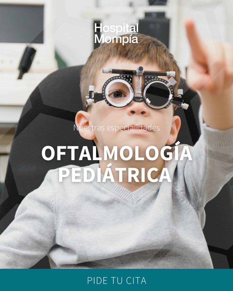 Abrimos nueva consulta de Oftalmología Pediátrica.​
Una buena visión es clave para el desarrollo de tus hijos. ​Nuestro equipo especialista en oftalmología pediátrica se asegura de que su visión crezca sana y fuerte.​
Estamos en Hospital Mompía (Bezana)​
hospitalmompia.com/cita-previa