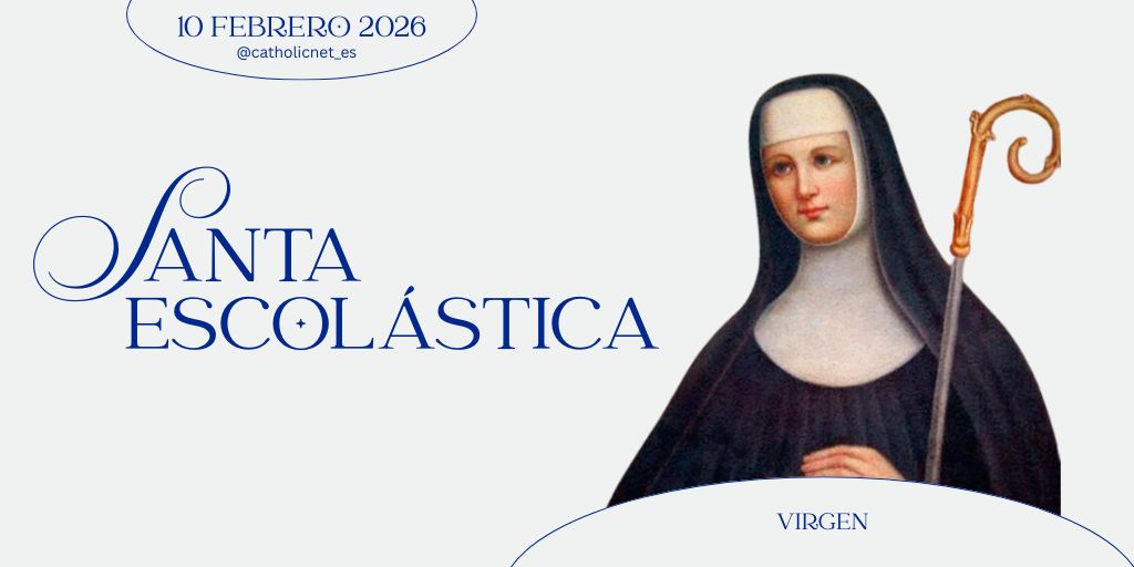 Santa Escolástica. 

Virgen, hermana de san Benito, consagrada desde su infancia a Dios, mantuvo una perfecta unión espiritual con su hermano y entablaban santas conversaciones y alabanza a Dios, una vez al año en Montecasino, la Campania.

▶️es.zenit.org/n7ss #SantoDeHoy