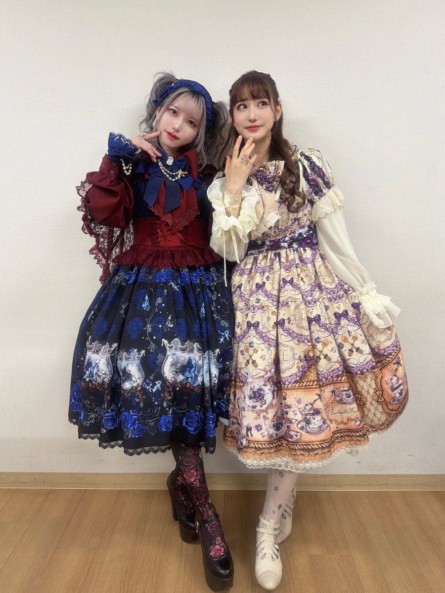 アンシャンテリックアンシャンテリー<a href="/E_Enchantilly/">ｱﾝｼｬﾝﾃﾘｯｸｱﾝｼｬﾝﾃﾘｰ</a> さま　三姉妹コーデ

同じブランドで違う世界観❤️💙💜

#メルフェス