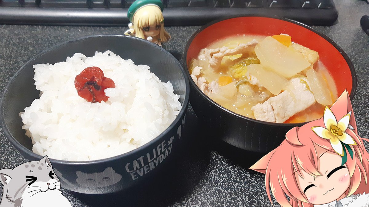 豚汁＋ライス！

こういうのでいいんだよ