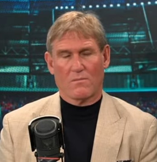 Simon Jordan channelling all his inner strength to control himself from exploding whilst having to sit next to Eni Aluko.