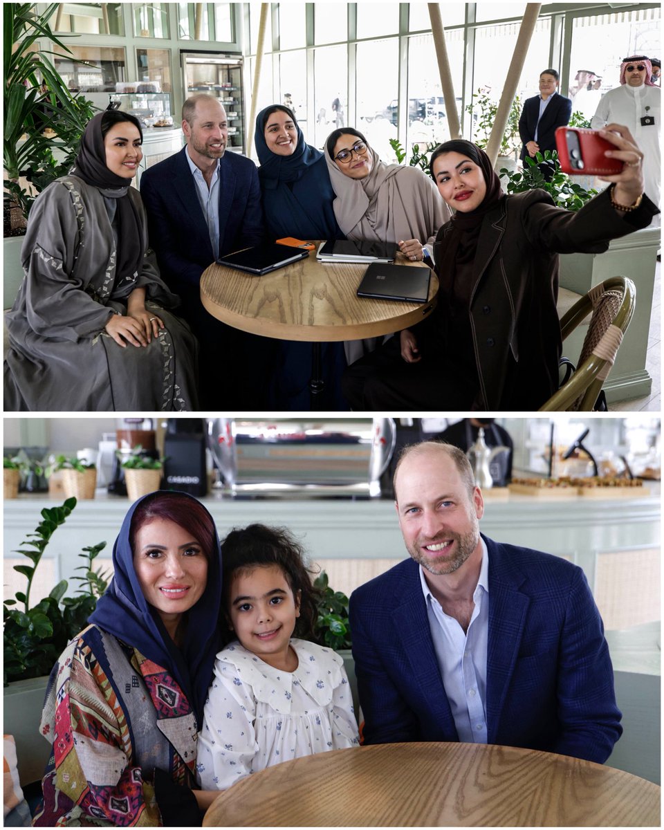 walesfam2025's tweet photo. Prince William meets local families at Riyadh’s Sports Boulevard, spotlighting sustainable urban development shaping the cities of tomorrow. https://t.co/lEGC848bsh