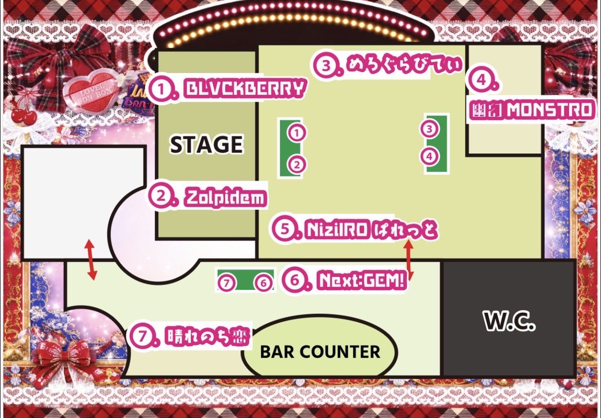 終演後特典会場所のご案内】