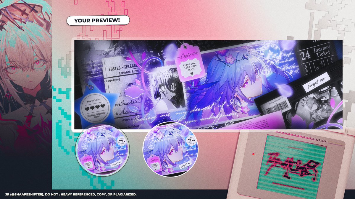 terimakasih banyakk kak noel <a href="/archiftect/">noel - rest</a> sudah jajanin layout cantik dari kak JR, semoga sukses teruus dan sehat selaluu! ❤️ 

makasih juga kak <a href="/shaapeshifter/">JR slr</a> pokoknya kalau katalog eternal sunshine jadi orang tolong restui pernikahan kami