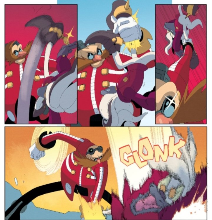 Reading sonic comics and something i like in them is how menancing eggman of all people is, when his opponent aint sonic he just deal with them like an afterthought and literally toss em around, sonic is the only reason he didnt conquer the planet 10 times over lol