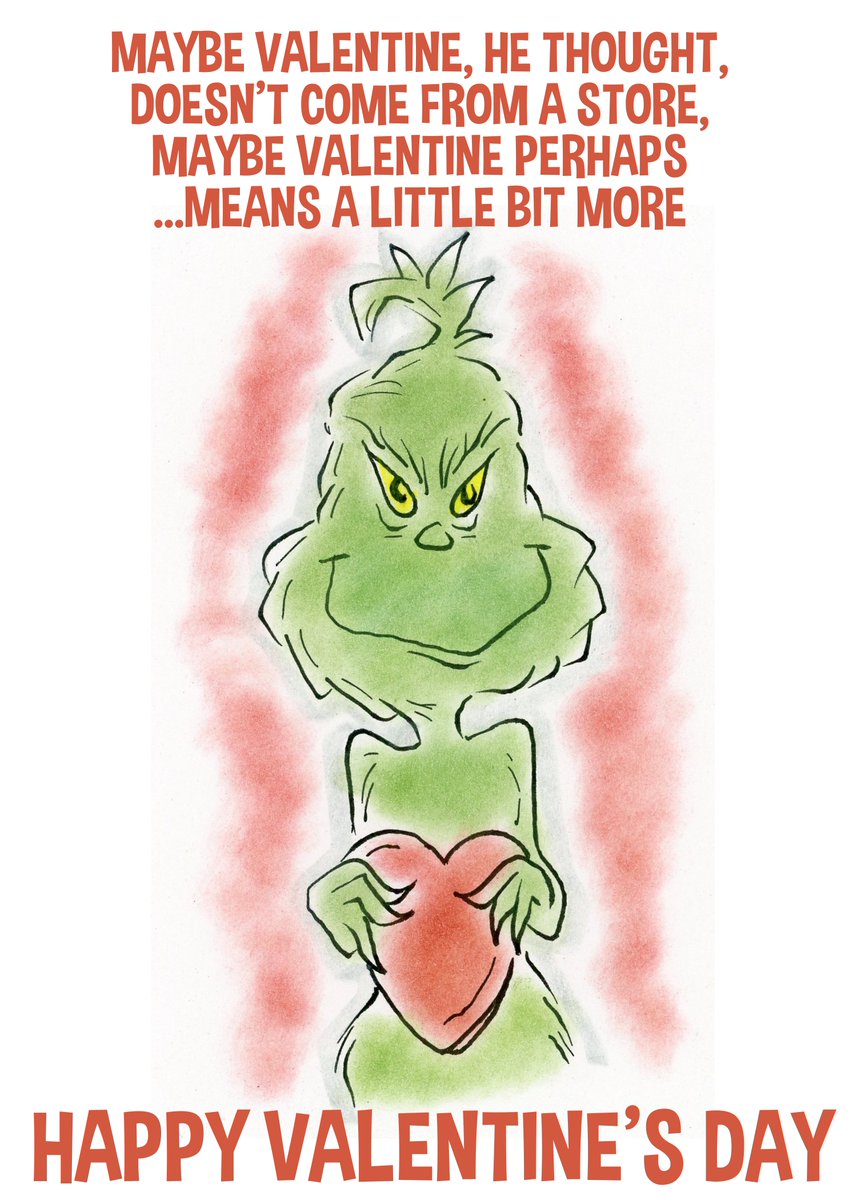 _scottclarke's tweet image. Keepin' with the Valentine VIBE...here's a little Grinch twisted toon! #thegrinch #HappyValentinesDay