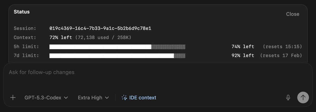 i'm still on the $20 chatgpt plab for codex

i have been since the start, it's probably the best price quality for any AI subscription