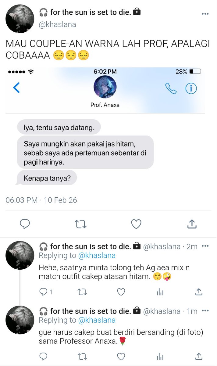 #phainaxa one tweet
Phainon (akhirnya) otw wisuda.