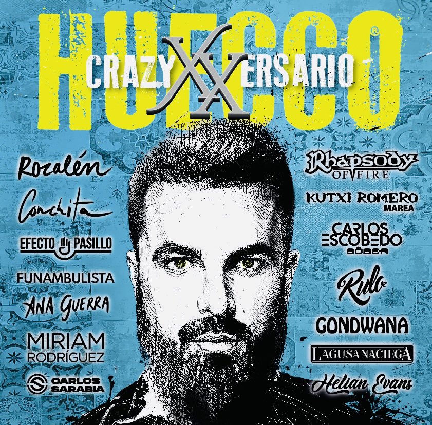 “XX aniversario” 💿💿 Tic, tac, tic, tac ⏳ #6Marzo 
“CrazyXXversario” ya está listo. Repaso a su carrera musical como <a href="/Huecco/">HUECCO</a> junto a los amigos que ha ido haciendo por el camino 🎶 #Seguimos #Bookingstage