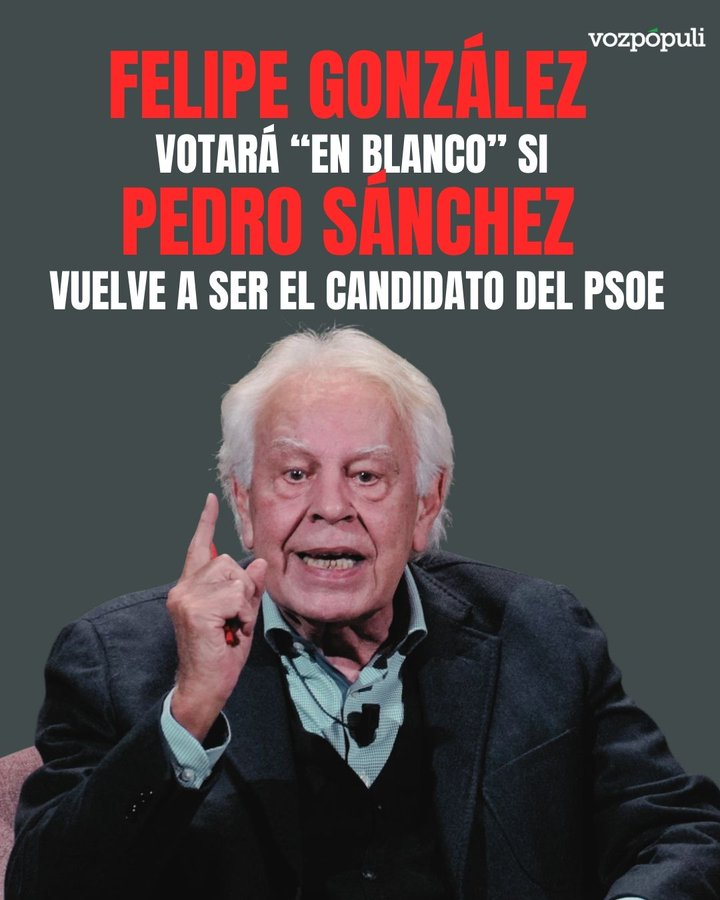 🔴🔴Esto a Pedro Sánchez seguro que no le da vergüenza.

🔴🔴A Pedro Sánchez por lo que estamos viendo solo le importa su familia y su ego.

👇👇👇👇👇👇👇👇👇👇👇👇👇