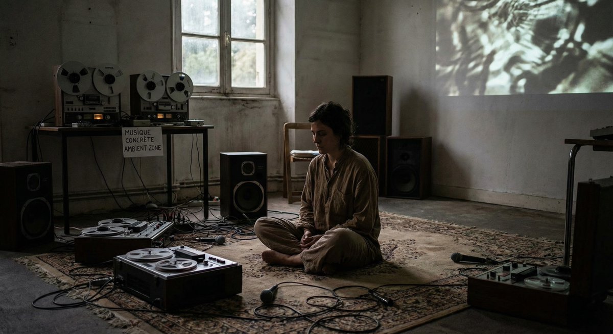 zzzwiw's tweet photo. Musique Concrète as a Meditative Sound Environment https://t.co/Wf1t6LAVY1 #musiqueconcrete #meditation #escapefromreality #experimentalmusic #sounddesign https://t.co/q5QFj1oyss