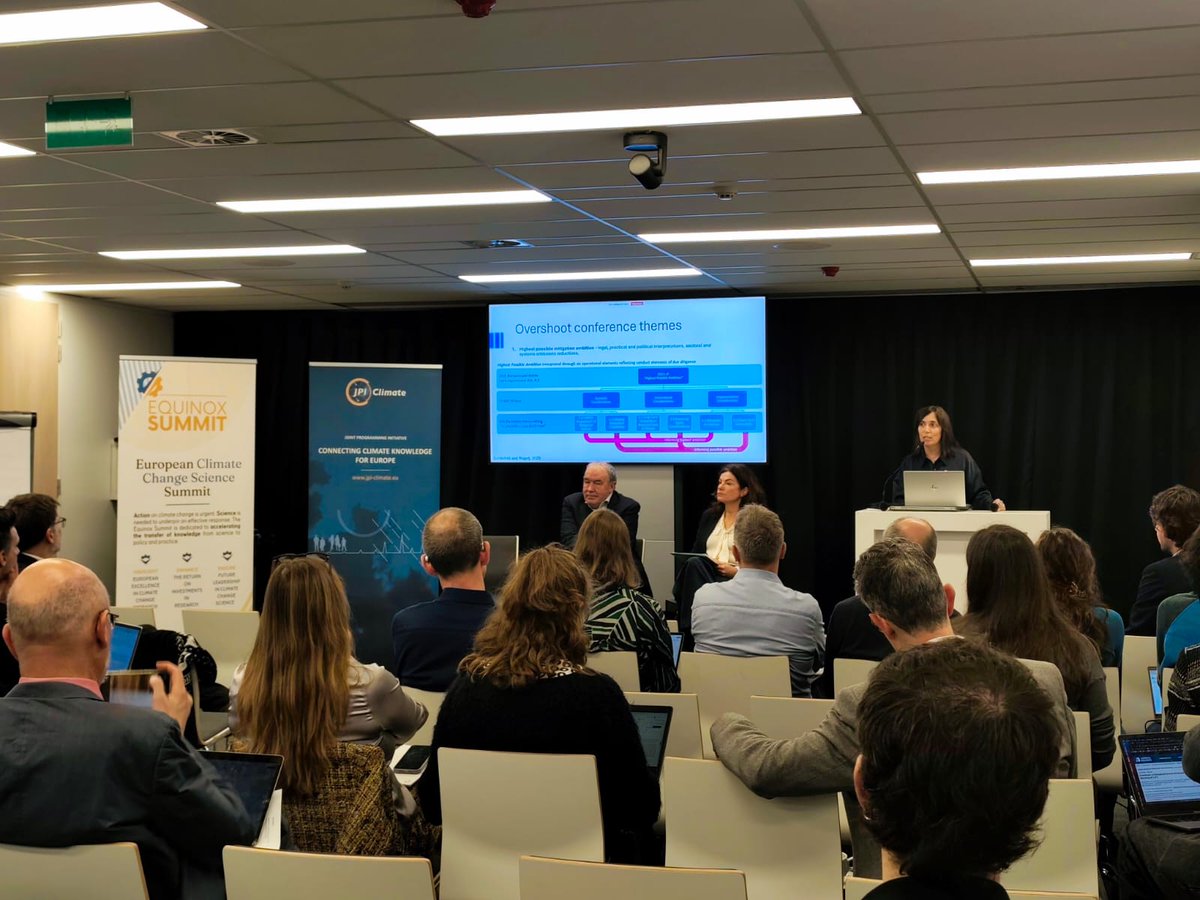JPIClimate's tweet photo. The Equinox Workshop '10 years after the Paris Agreement: Keeping 1.5 degrees Celsius in reach” in Brussels has begun! 
Participants have a crucial day of discussions to look forward to, with experts talking  #CDR, #GHG emission reduction &amp; more

#CNF2026 #EquinoxProcess #COP31 https://t.co/KbE6d3eFlg