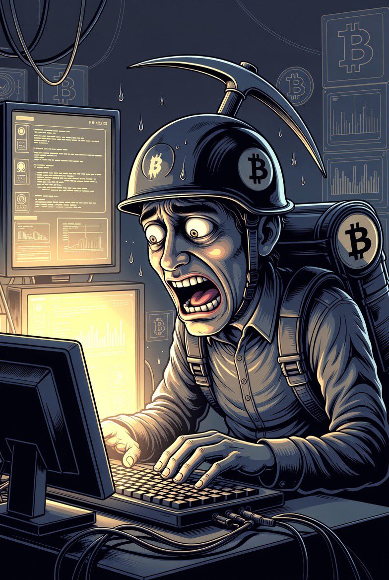 Miner capitulation hits 2021 levels

Difficulty dropped 11.16% to 125.86T—largest collapse since China ban—as hashrate fell 20% and production costs hit $87K vs $70K Bitcoin price.

When operating costs exceed revenue, weak operators bleed equity to patient capital that survives