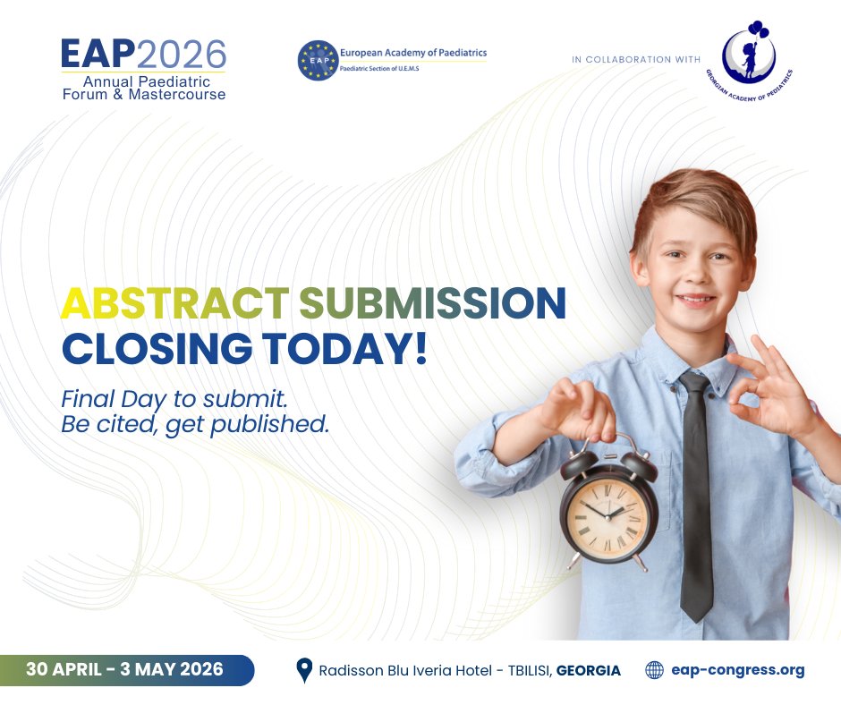 EAP European Academy of Paediatrics Congress tweet media