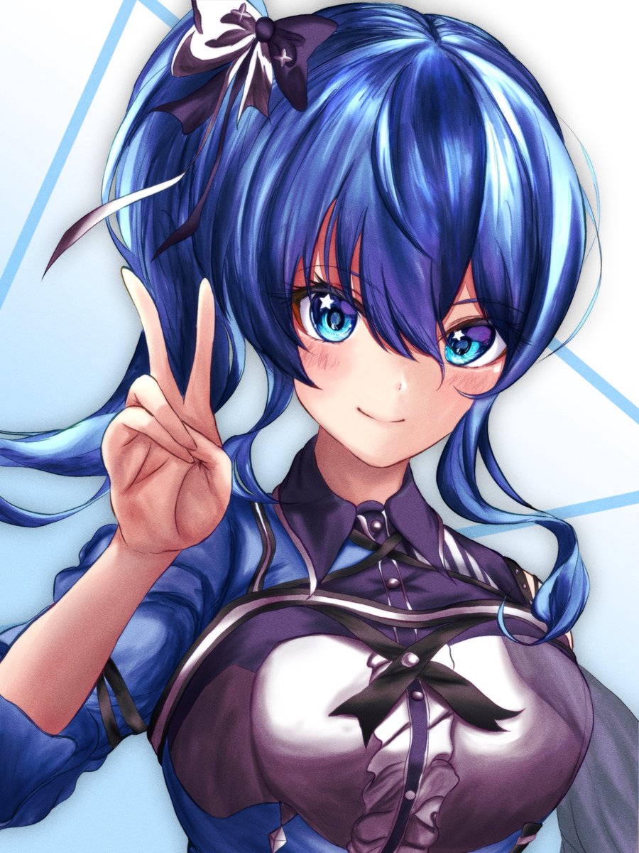 #私はこういう絵を描いています
青い子めっちゃ描いてまーす✨