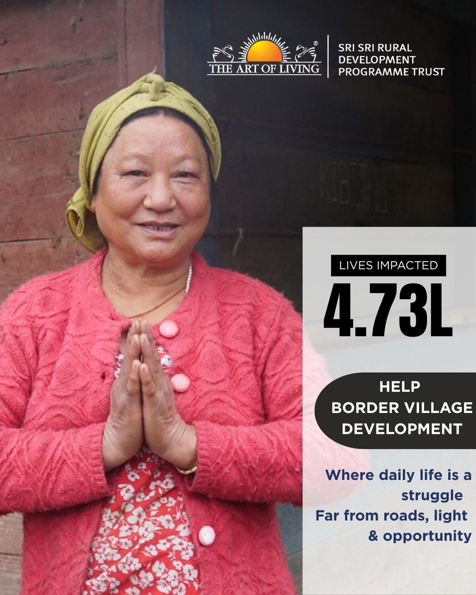 SriSriRDP's tweet photo. Life in border villages often means limited access and opportunity.
Targeted development support helps communities move from survival to stability.
Your contribution reaches where support matters most.
📩 connect@ssrdp.org
#BorderVillageDevelopment #SSRDP https://t.co/qwok3HFyDr