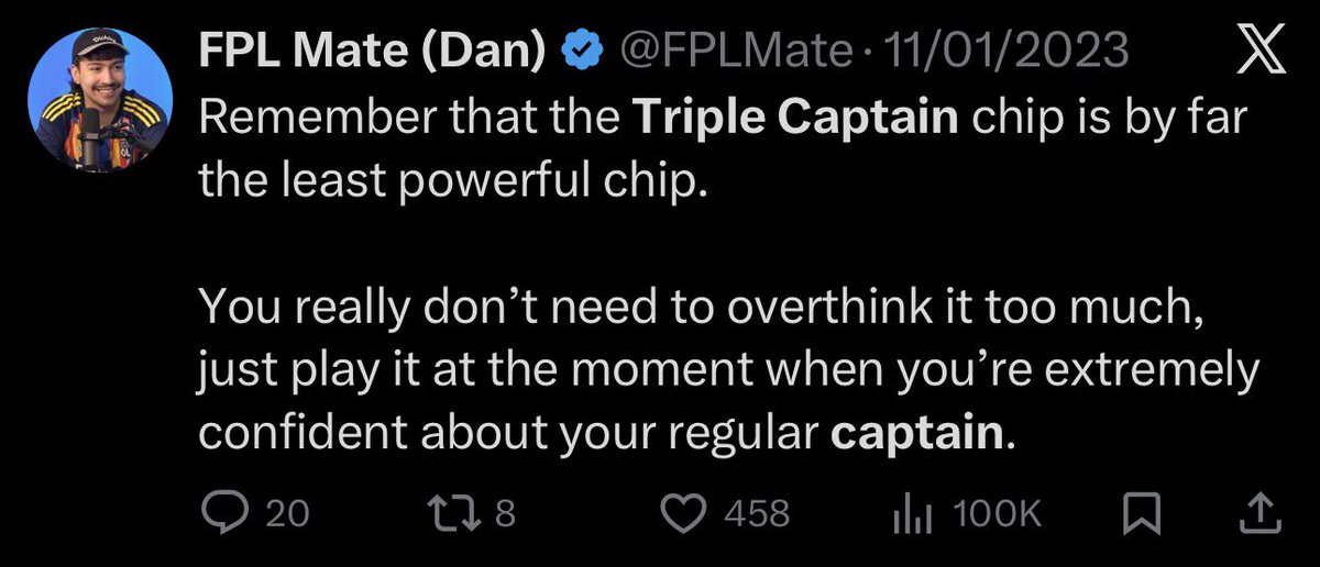 FPL Mate (Dan) tweet media