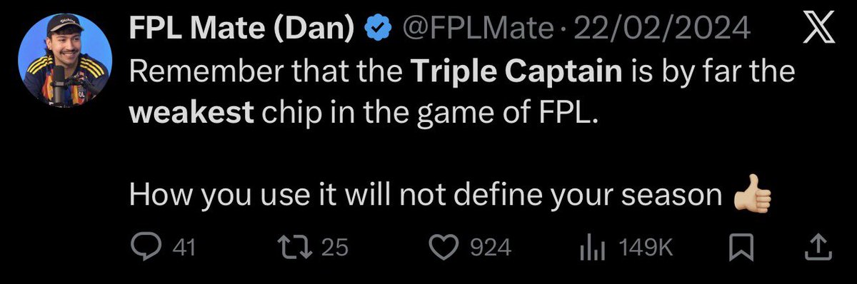 FPL Mate (Dan) tweet media