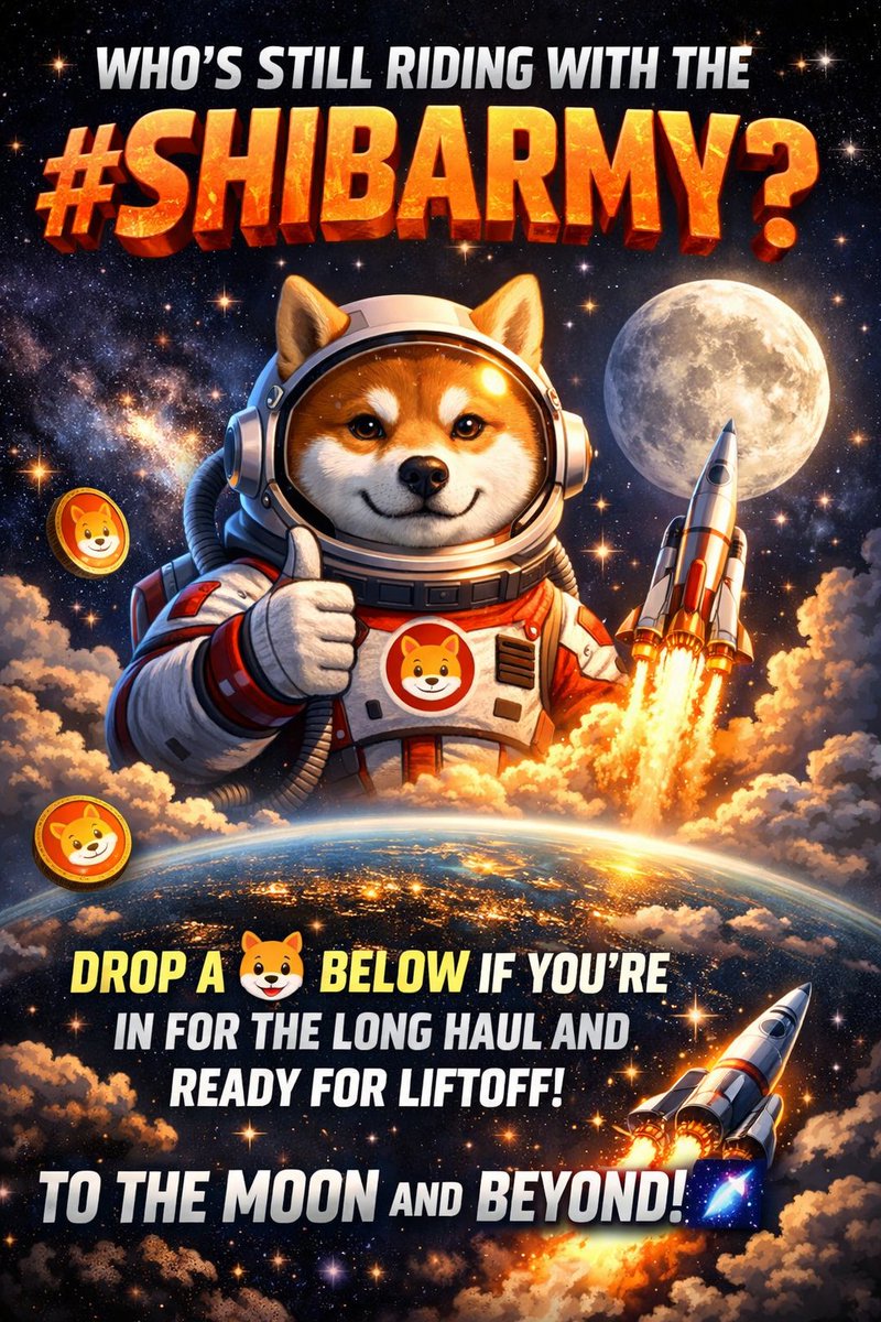 shibprogress's tweet photo. Who's still riding with the #ShibArmy! Drop a  below if you're in for the long haul and ready-for liftoff! To the moon and beyond!!

#ShibaInu #SHIB #Shibarium #SHIBArmyStrong #Crypto #MemeCoinRevolution! https://t.co/VzYNxy7NpG