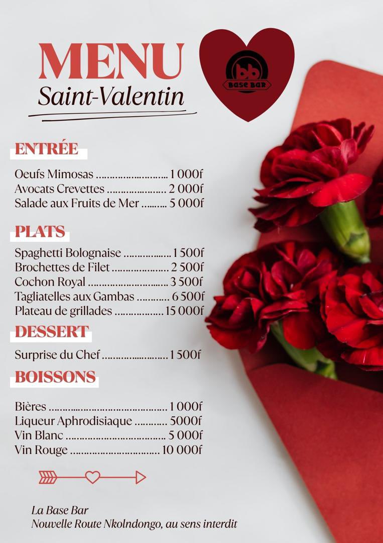 La Base Bar célèbre la Saint Valentin ce samedi 14 février à partir de 19h30. De nombreuses surprises sont prévues pour les couples…