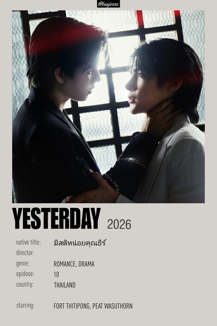 If you want a mature mlm plot where BOTH male leads are red flags i introduce to you: #YesterdayTheSeries

heir millionaires, obsessive relationship, jealousy, kidnapping, manipulation, nsfw scenes, toxic yaoi…

It’s messy and currently airing. starring FortPeat
