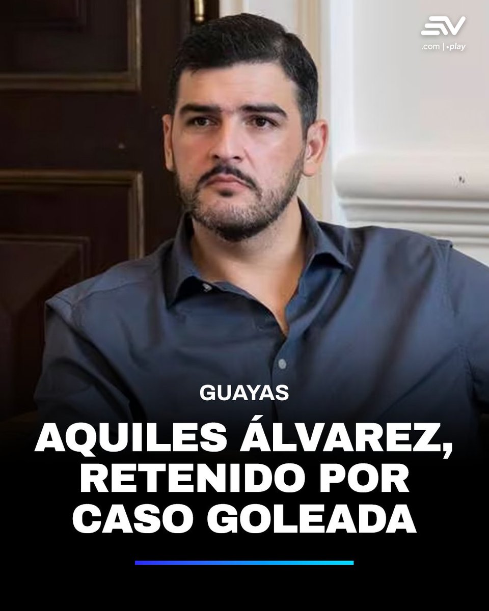 EcuavisaInforma's tweet image. 🚨📌 El caso fue denominado #Goleada. El abogado Ramiro García confirmó a Ecuavisa que una de las personas implicadas es el alcalde de #Guayaquil, Aquiles Álvarez, quien ha sido retenido y trasladado al Cuartel Modelo. 📲 bit.ly/4bKsTfh
