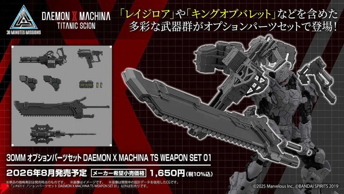 DAEMON X MACHINA TITANIC SCION』バハムート＆名状しがたきものが30MM