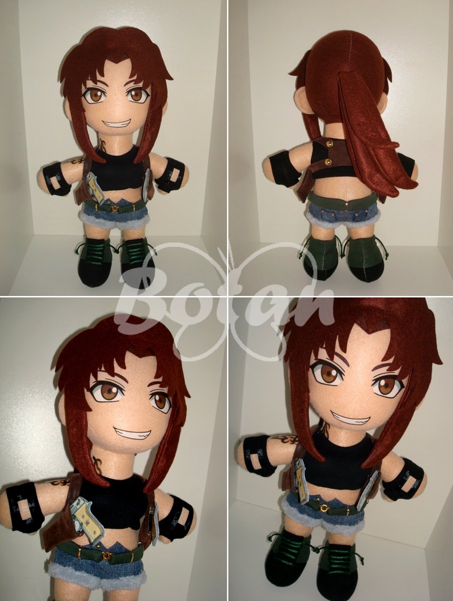 Handmade by me! 💖Info in bio or send me an email!  #revy #blacklagoon #anime #manga #videogame #plush #toys #doll