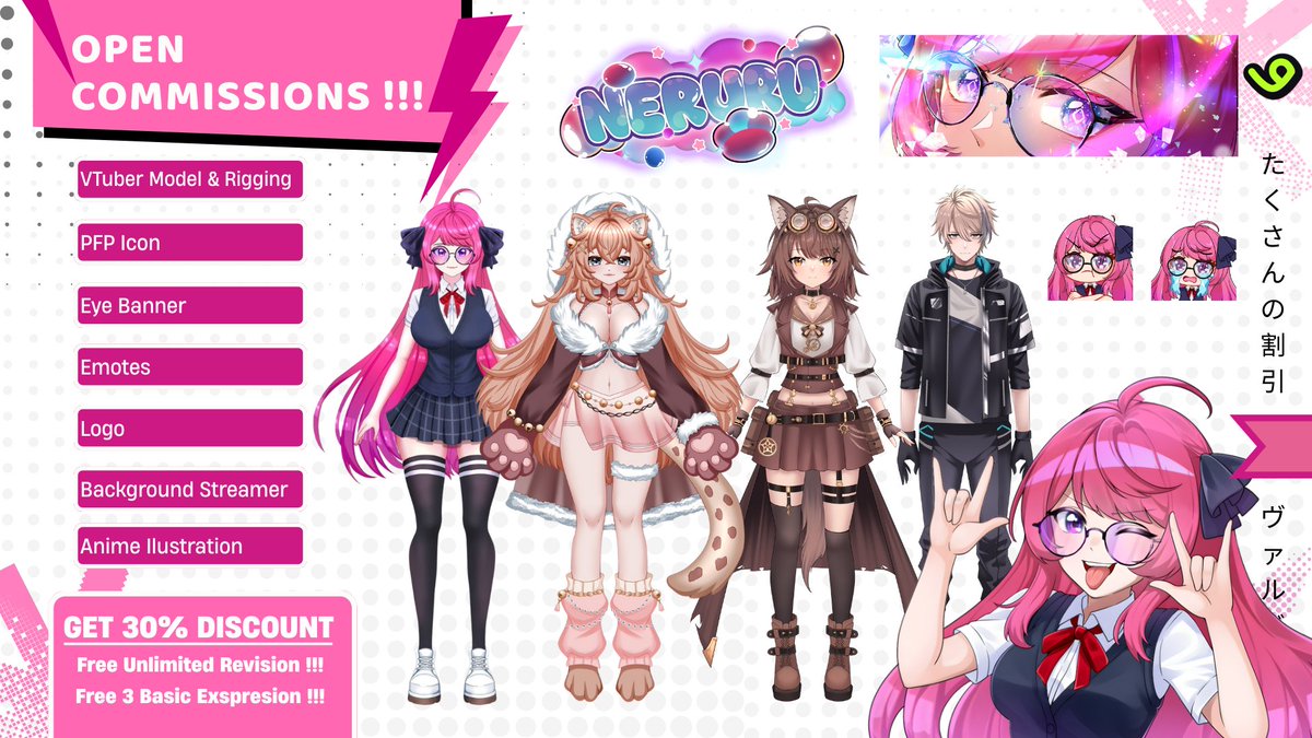 Having trouble finding the right artist?

Let me introduce myself, I'm Valvyn, a Live2D Artist with experience working on various projects and services.
I’ve attached some of my portfolios below, feel free to take a look, and who knows, you might like and vibe with my style 💜